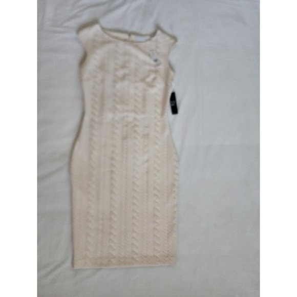 New York & Company Women's Stretch White Bodycon Sleeveless Dress Small/8 NWT - Picture 4 of 11